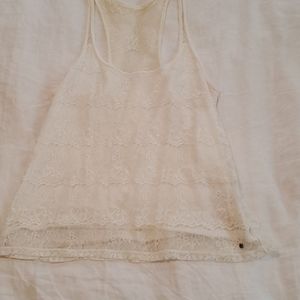 Abercrombie lace racer back tank